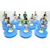 Subbuteo Andrew Table Soccer  Inter Milan 2020-21 away kit on classic Hasbro bases